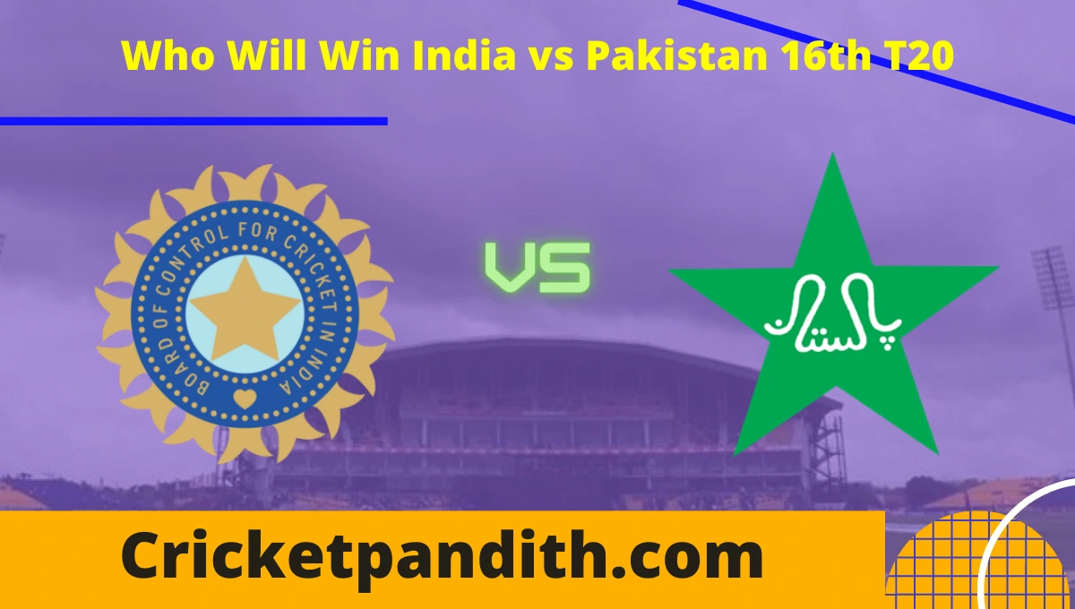 India vs Pakistan 16th T20 2022 Match Prediction