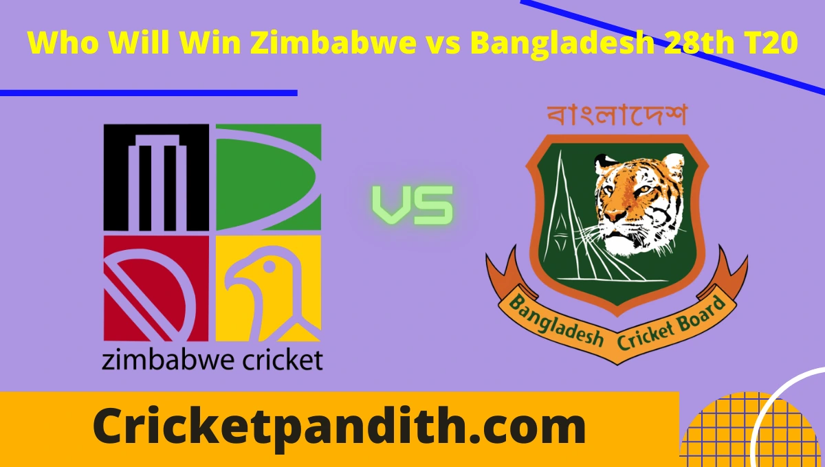Zimbabwe vs Bangladesh 28th T20 2022 Match Prediction