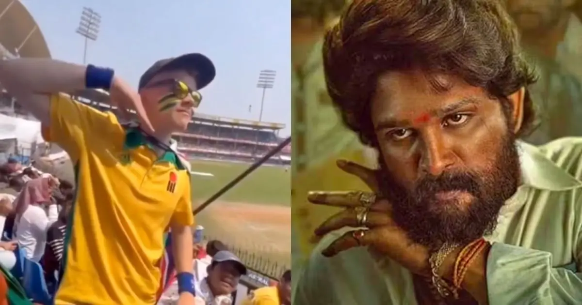 After winning the 3rd Test, Australia fan's "Jhukega Nahi" celebration goes viral. Watch full video.
